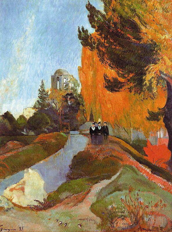 Paul Gauguin The Alyscamps at Arles Norge oil painting art